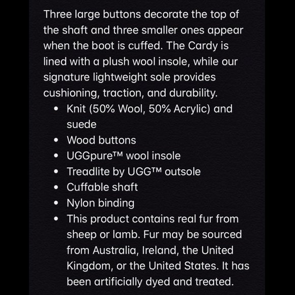 UGG⚡️Auth Light Grey Classic Cardy Knit Boots_6 - Picture 10 of 12